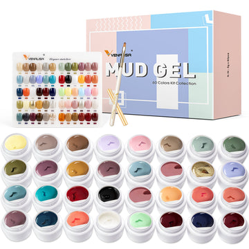 New 60 Color Mud Gel Kit